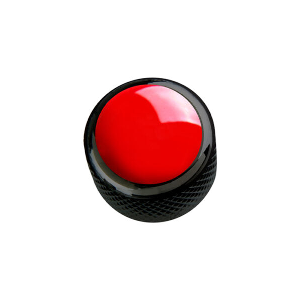 Q-Parts - Acrylic Red on Dark Black Dome Knob