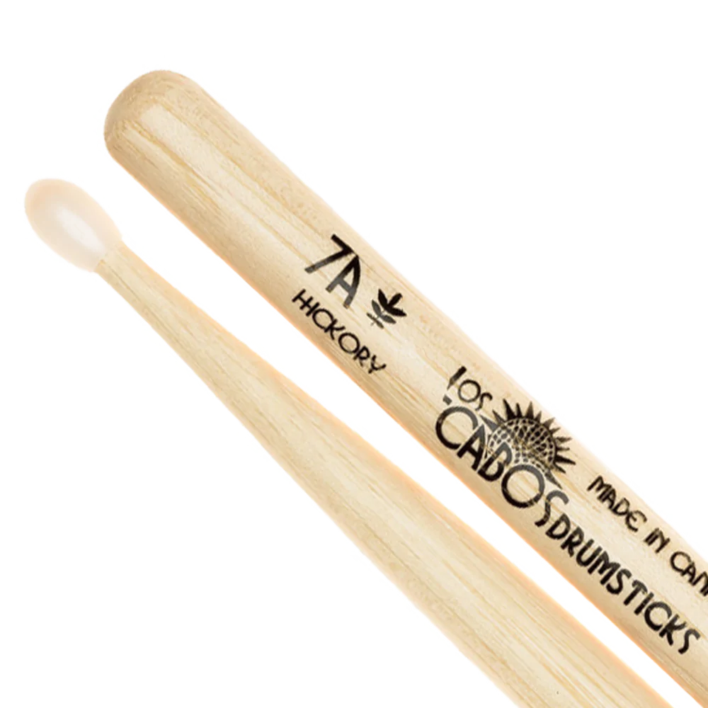 Los Cabos Drumsticks - White Hickory Nylon Tip Drumsticks