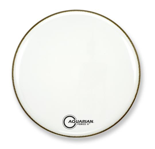 Aquarian Drumheads - Bass Drum Force II Gloss White Resonant