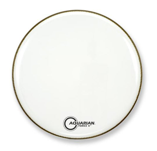 Aquarian Drumheads - Bass Drum Force II Gloss White Resonant