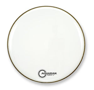 Aquarian Drumheads - Bass Drum Force II Gloss White Resonant