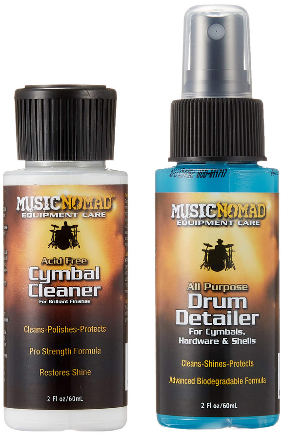 MusicNomad Cymbal Cleaner and Drum Detailer Combo Pack