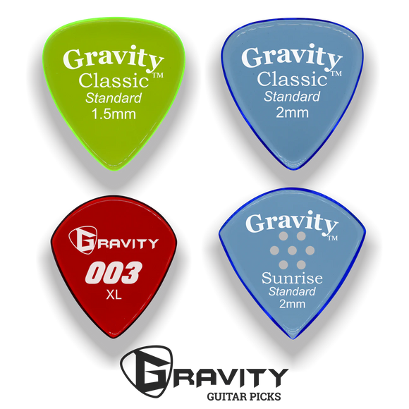 Gravity clearance guitar pick