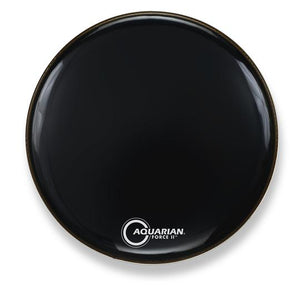 Aquarian Drumheads - Bass Drum Force II Gloss Black Resonant